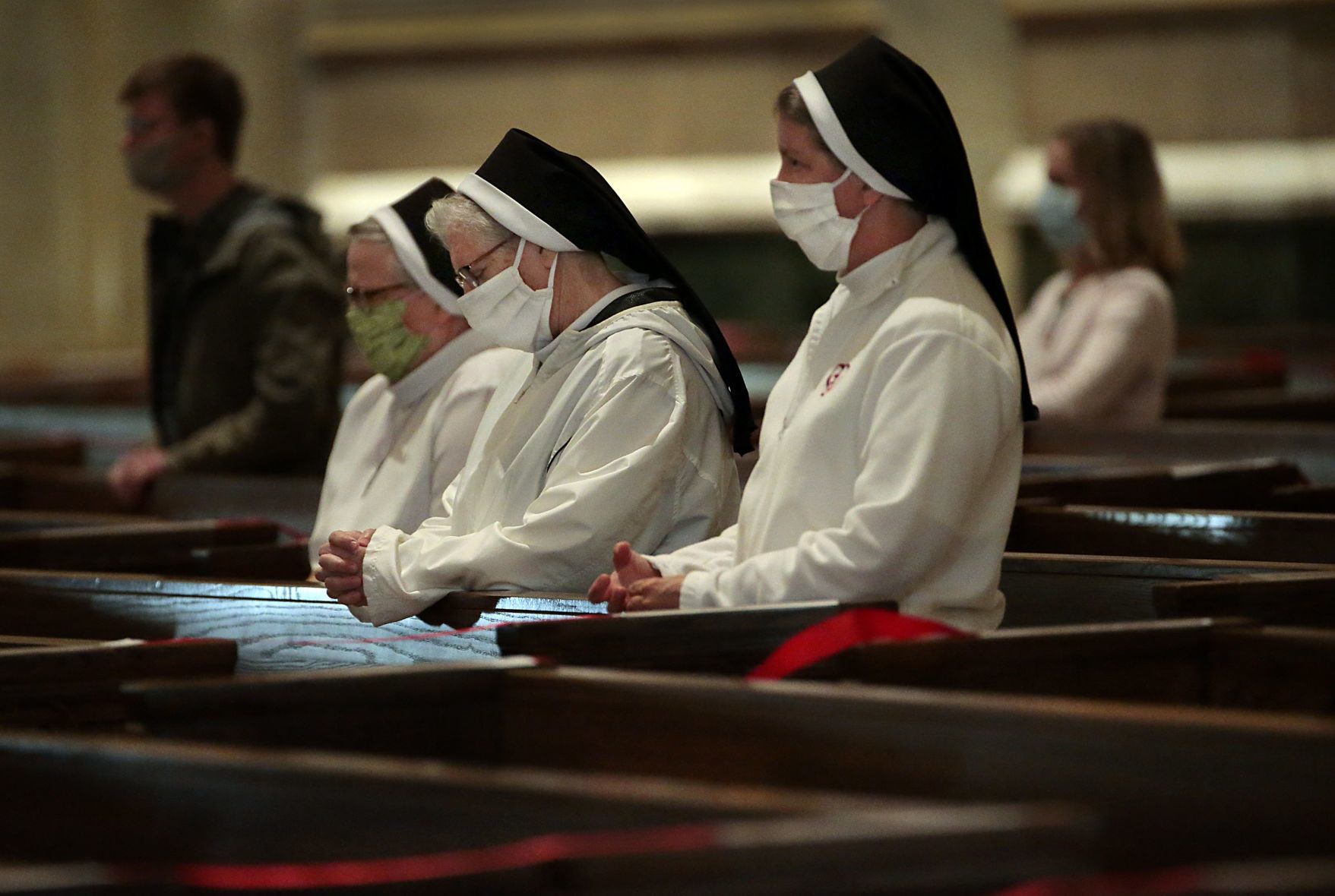 Parishioners return to Mass